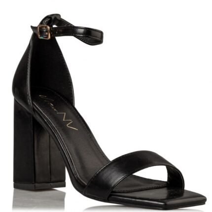 ΓΥΝΑΙΚΕΙΑ ΠΕΔΙΛΑ BLOCK HEEL SANDALS ΜΑΥΡΟ