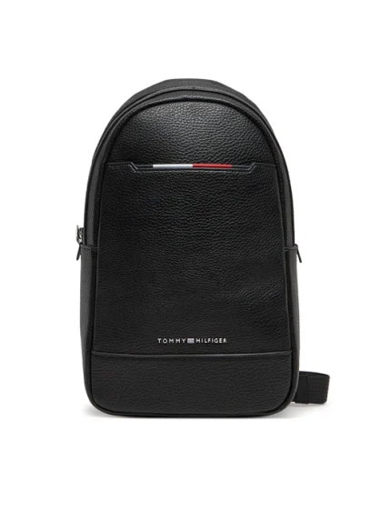 ΑΝΔΡΙΚΟ ΤΣΑΝΤΑΚΙ CROSSBODY TOMMY HILFIGER TH CENTRAL SLING BAG BLACK ΜΑΥΡΟ